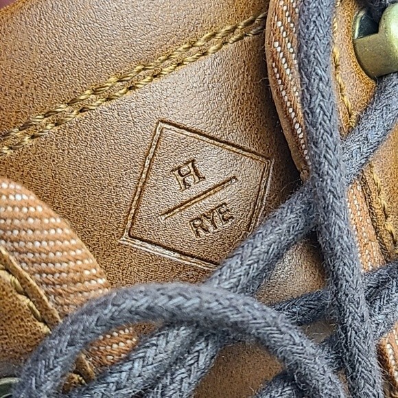 Hawker Rye Porewia Speed Lace Derby Brown Mens Dress Shoe 11 - Picture 8 of 16